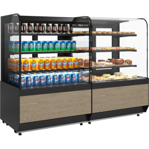 Витрина кондитерская Carboma KR70 VM 1,3-2 Standard (9005-0109) открытая - Изображение 2