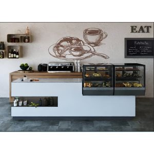 Витрина нейтральная (неохлаждаемая) настольная Carboma AC59 N 0,7-1 (фронт стандартный цвет) - Изображение 7