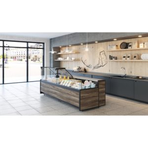 Витрина холодильная Carboma GC111 SM 1,5-2 (открытая) (1008 Темный дуб) - Изображение 2