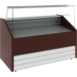 Витрина холодильная Carboma GC75 VM 1,5-1 фронт нестандартный цвет (динамика)