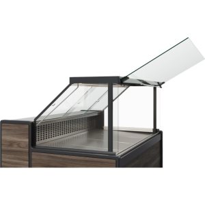 Витрина морозильная Carboma GC111 SL 1,5‑1 (1008 Темный дуб) (без боковин) - Изображение 2