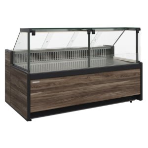 Витрина морозильная Carboma GC111 SL 1,5‑1 (1008 Темный дуб) (без боковин)