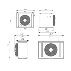 Сплит-система холодильная низкотемпературная Intercold LCM 324 FT (опция -10° С) - Изображение 3