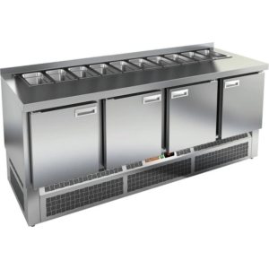 Стол холодильный для салатов HiCold SLE1-1111GN (1/3) без крышки