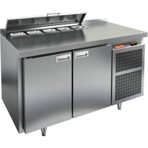 Стол холодильный для салатов HiCold SLS2-11SN (1/6) с крышкой