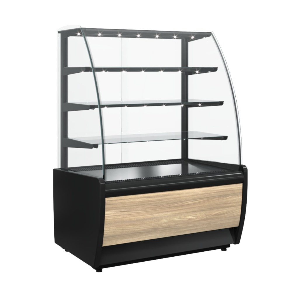 Витрина кондитерская Carboma K70 VH 1,3-1 Light Chocolate Паттерн (0106 Седой дуб) для шоколада