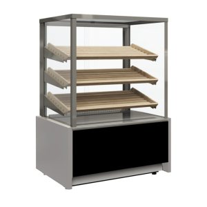Витрина кондитерская Carboma KC70 N 0,9-2 Light (9006-9005) (0,9 Carboma Cube ТЕХНО) хлебная, без стекла