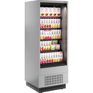 Горка холодильная Carboma FC20-07 VM 0,7-2 0300 (версия 2.0) (9006-9005) (бок металл)