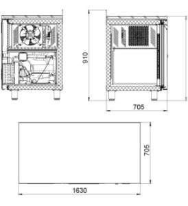 Стол морозильный низкотемпературный Polair TB3GN-SC - Изображение 2