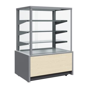 Витрина кондитерская Carboma KC70 N 0,9-1 Light Паттерн (0106 Седой дуб) нейтральная